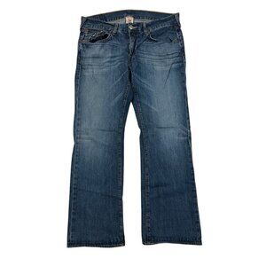 True Religion Men's Bootcut Jeans Tag Sz 36 Measuring 38x32 Blue Bootcut USA